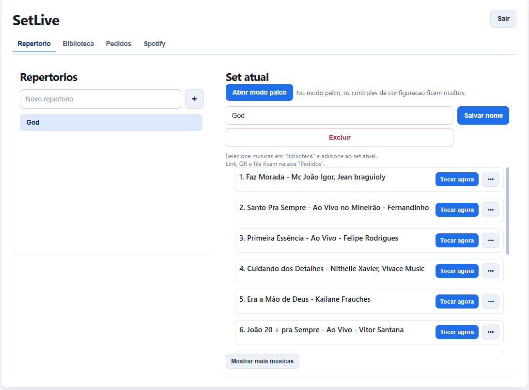 Imagem do projeto SetLive